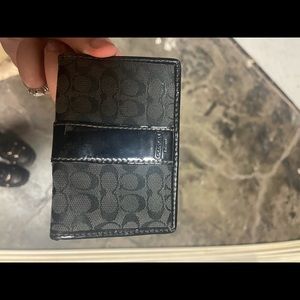 black coach wallet